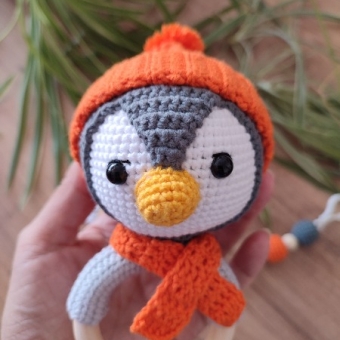 Amigurumi Çıngırak ve Emzik Zinciri