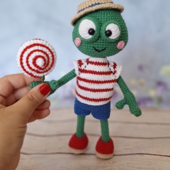 amigurumi kurbağa hektor