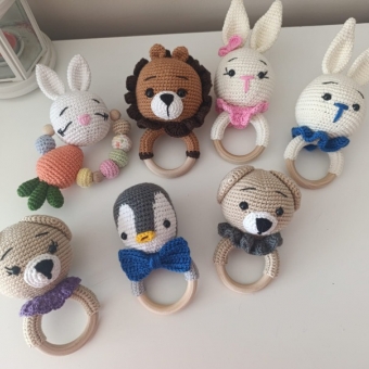 Hayvan Figürlü Amigurumi Çıngırak